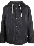 Jil Sander hooded silk-blend lightweight jacket - Blue