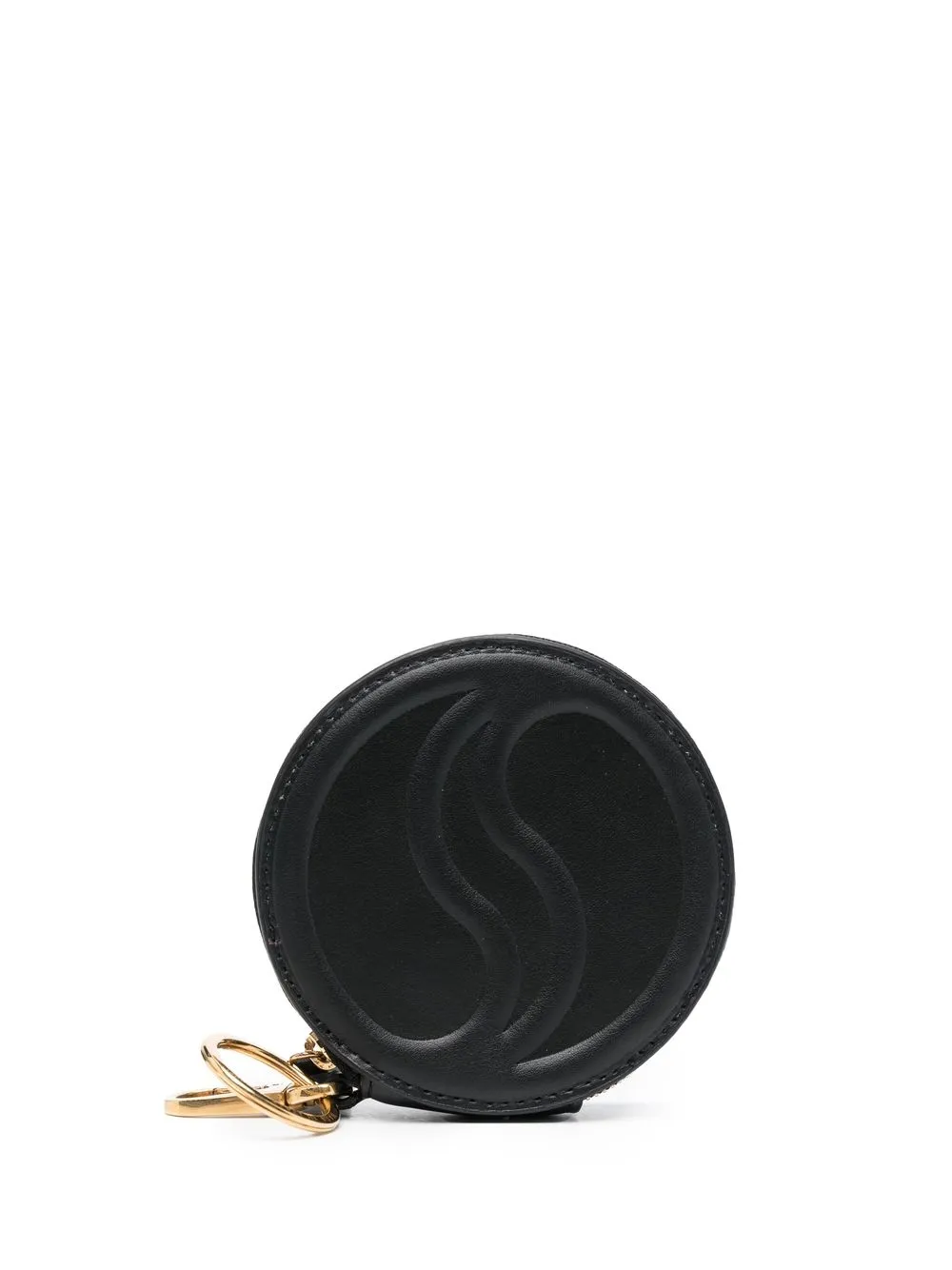 

Stella McCartney S-Wave embossed coin purse - Black