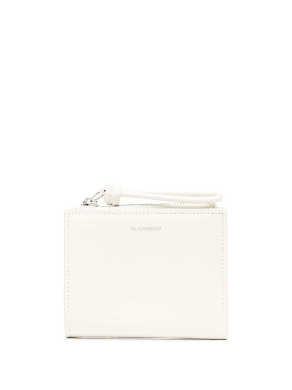 

Jil Sander logo-print leather wallet - White