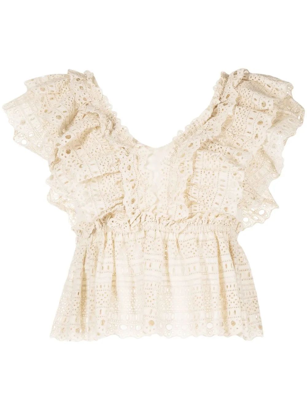 

Sea Marley Flutter Sleeve Top - White