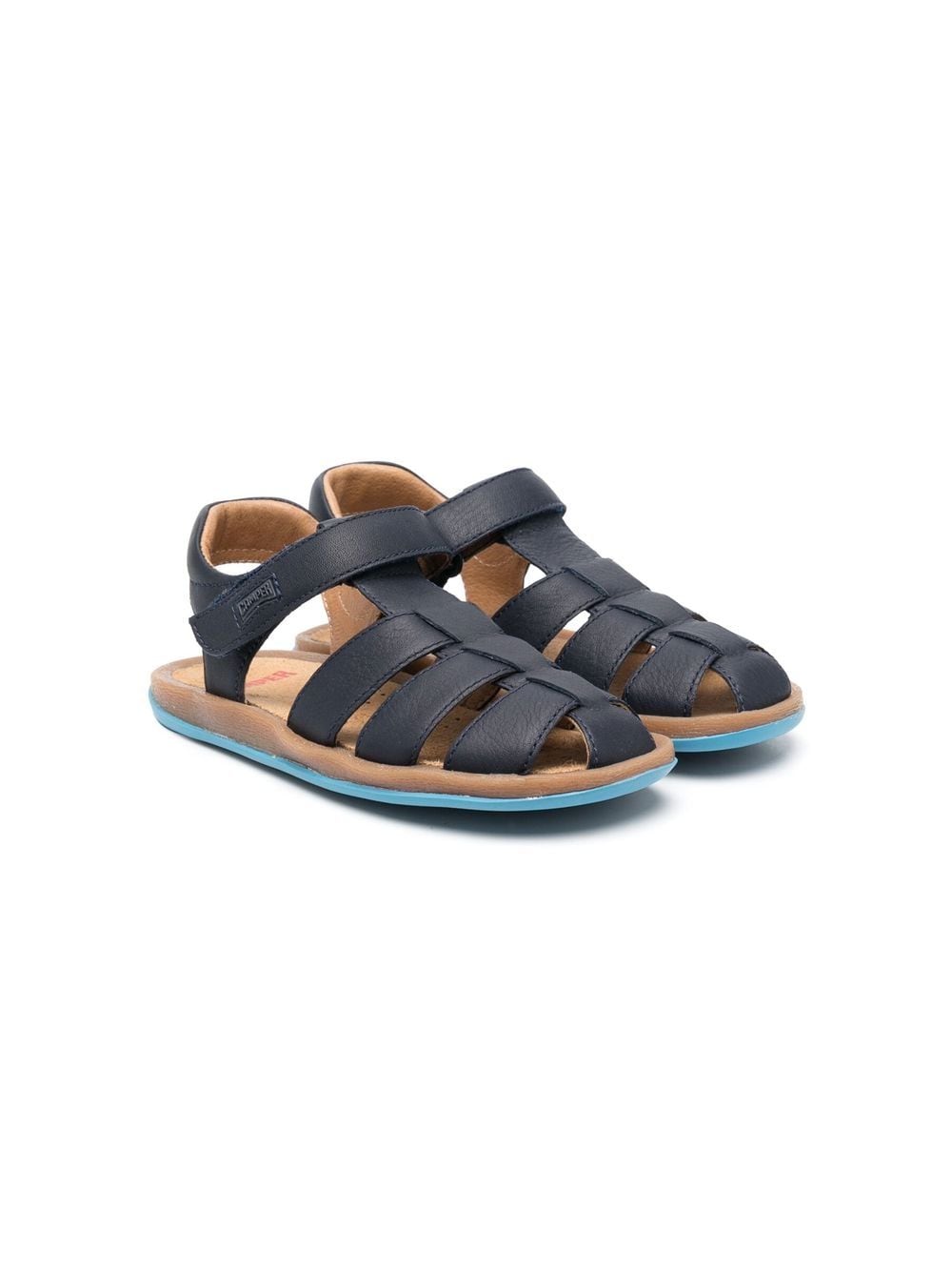 Camper Kids' Bicho Side-strap Fastening Sandals In 蓝色