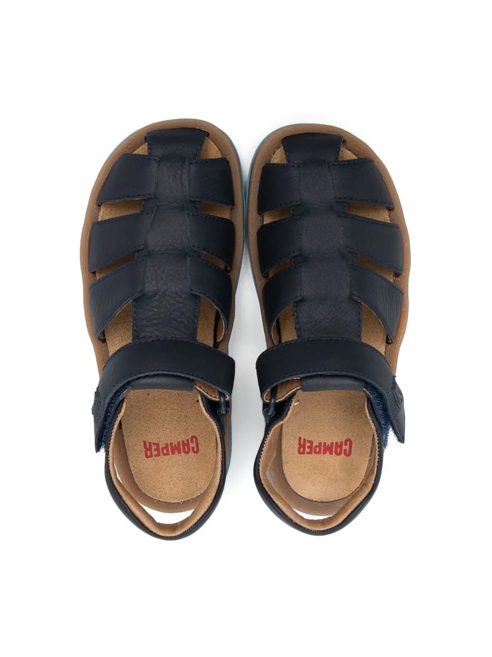 Shop Camper Bicho Side-strap Fastening Sandals In 蓝色