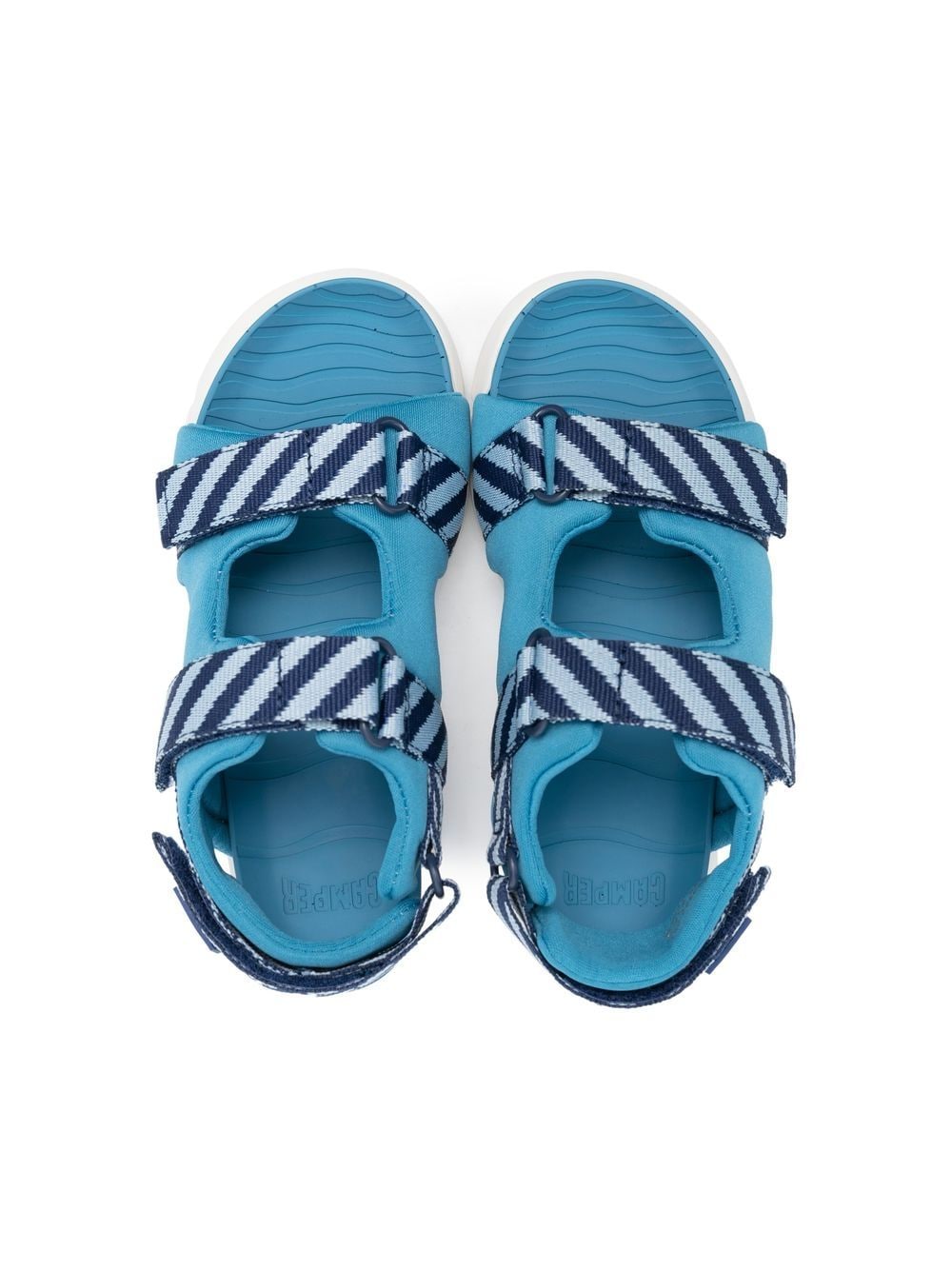 Shop Camper Oruga Open Toe Sandals In Blue