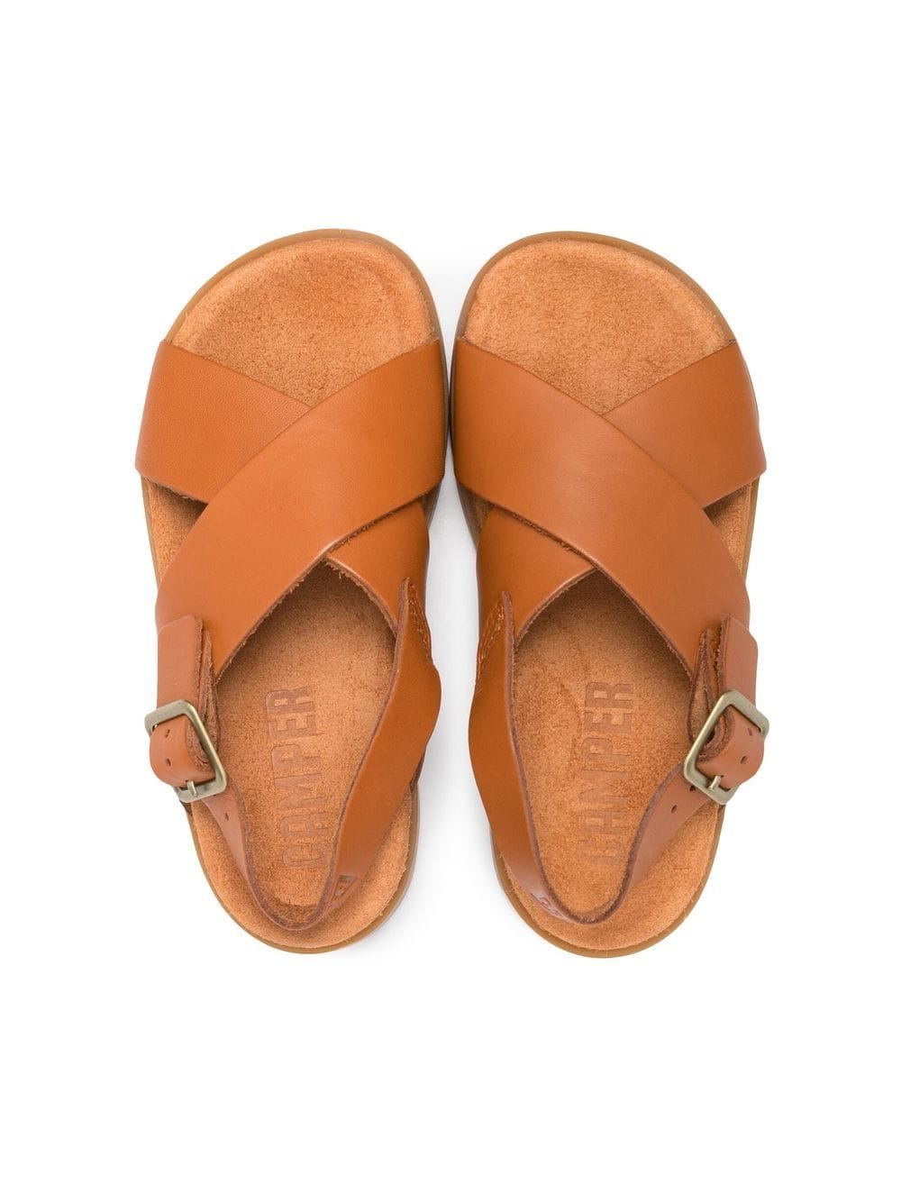 Shop Camper Brutus Open Toe Sandals In Brown