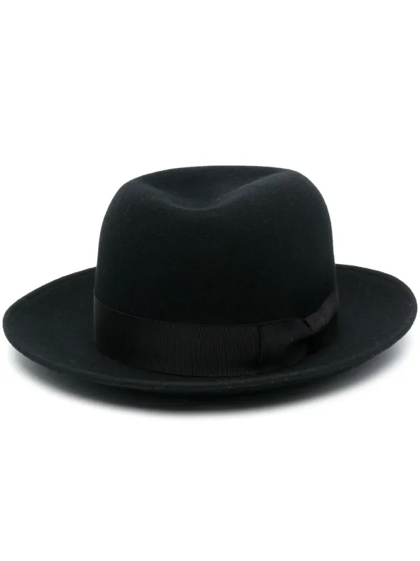 Yohji Yamamoto turn-up Brimmed Wool Hat - Farfetch