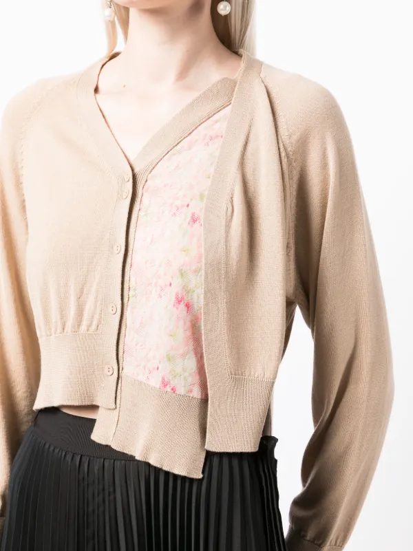 Simone Rocha patchwork-design Cropped Cardigan - Farfetch