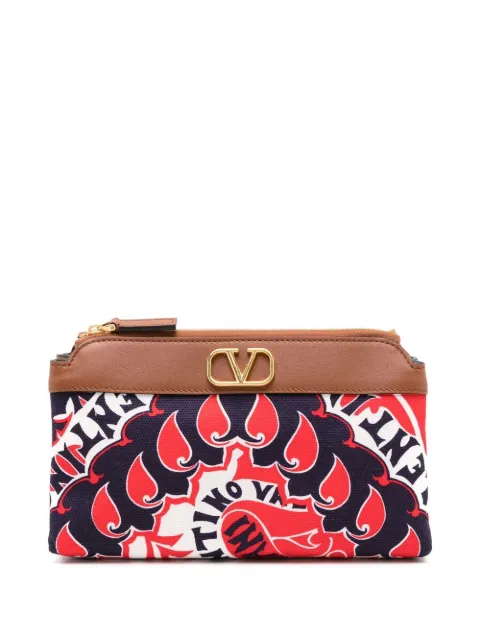 Valentino Garavani VLogo bandana-print pouch
