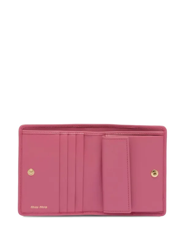 Miu Miu logo plaque Matelass Wallet Farfetch