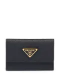 Prada triangle-plaque cardholder - Black