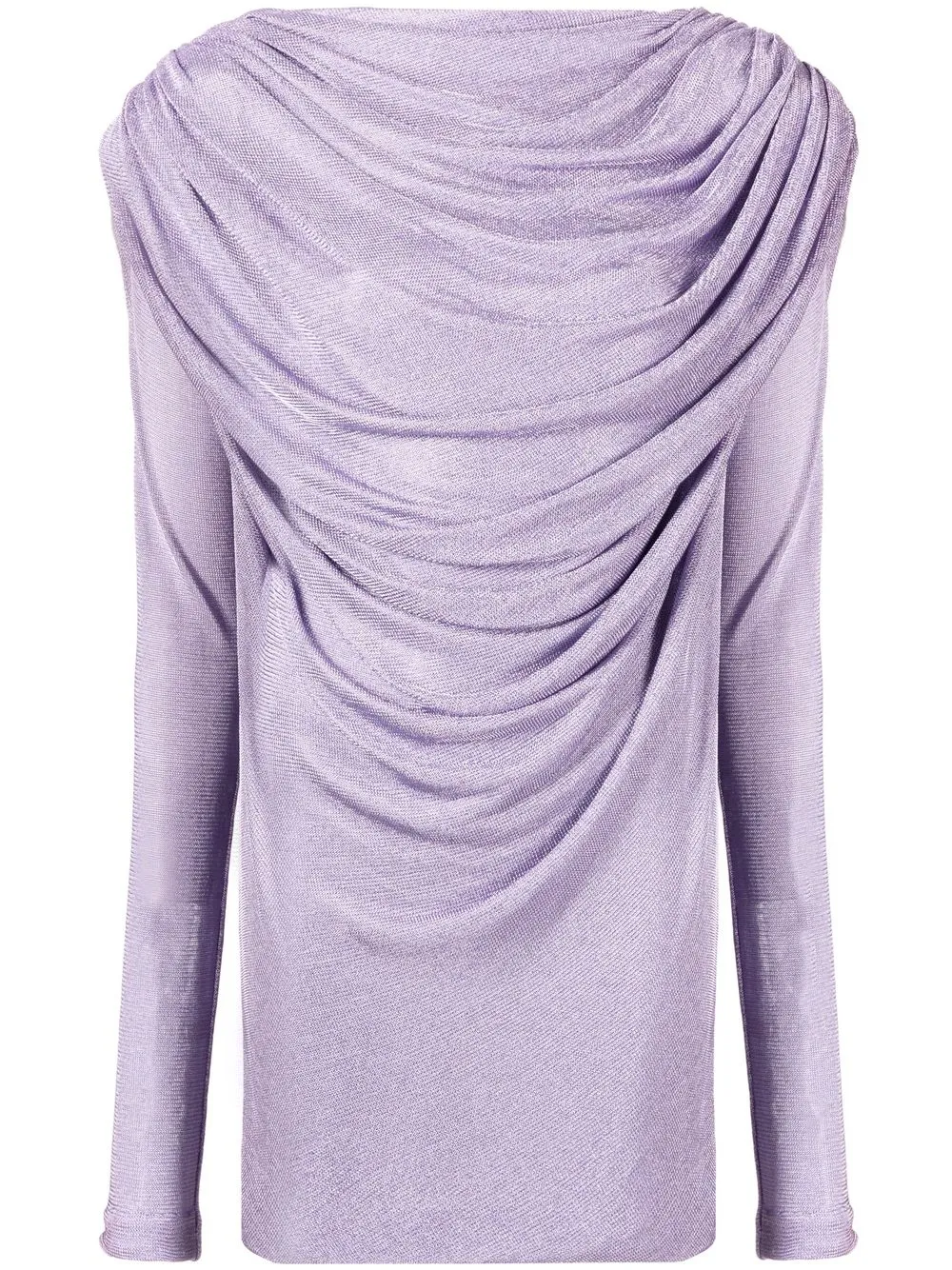 

KHAITE The Taiden draped dress - Purple