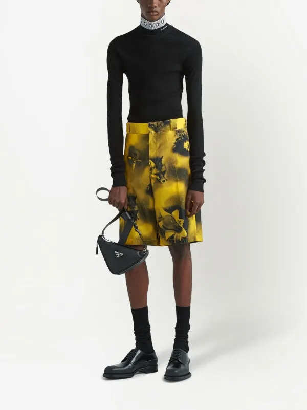 Prada Re-Nylon バミューダショーツ | イエロー | FARFETCH JP