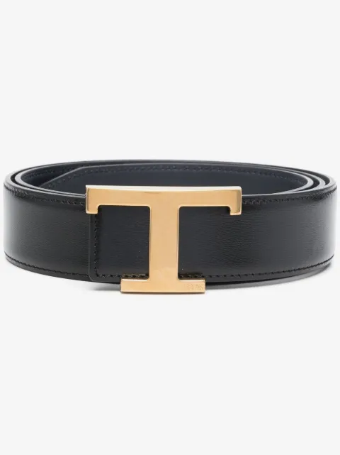 Tod's logo-buckle leather belt