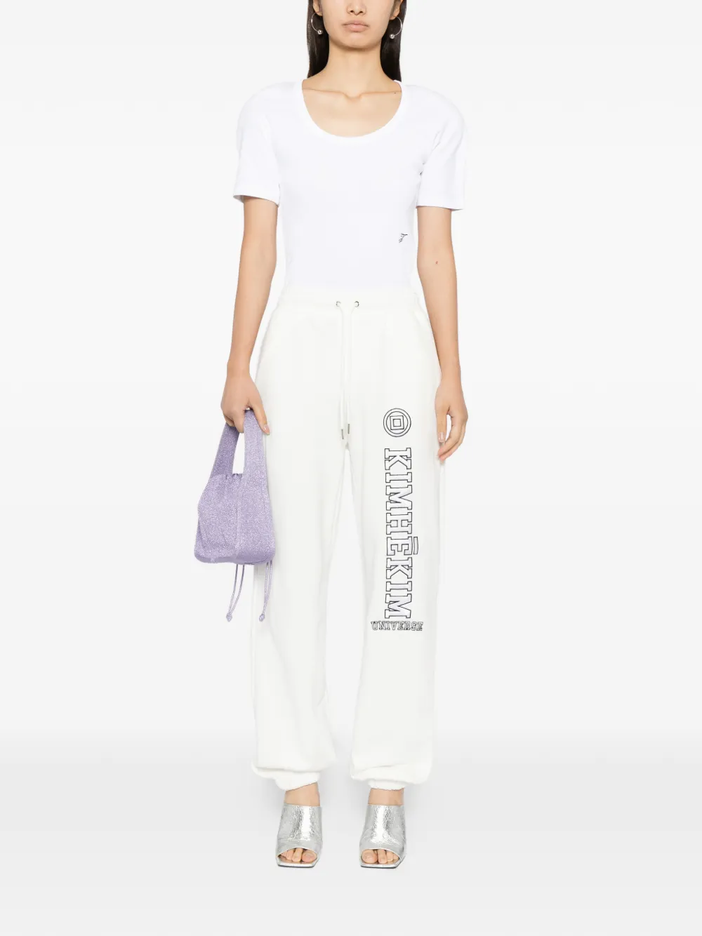 Kimhekim logo-appliqué track pants - Wit