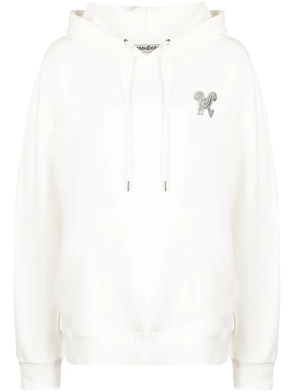 

Kimhekim hoodie con logo bordado - Blanco