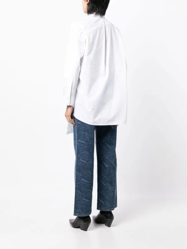 美品　kimhekim キムへキム 長袖　エルフシャツ　白　ホワイト　36 美品 kimhekim キムへキム 長袖 エルフシャツ 白 ホワイト 36