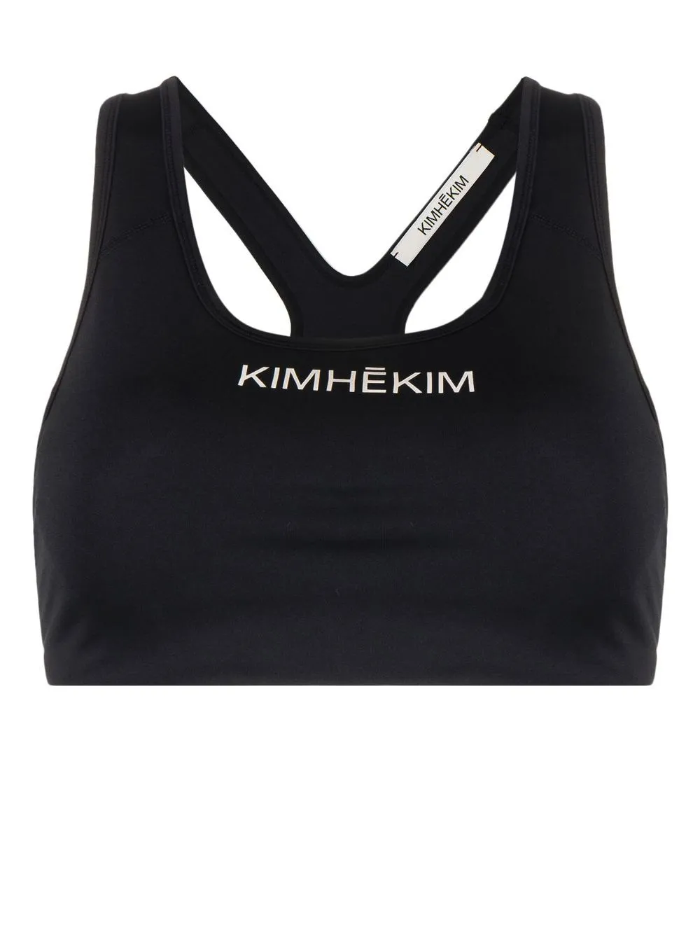 

Kimhekim logo-print sports bra - Black