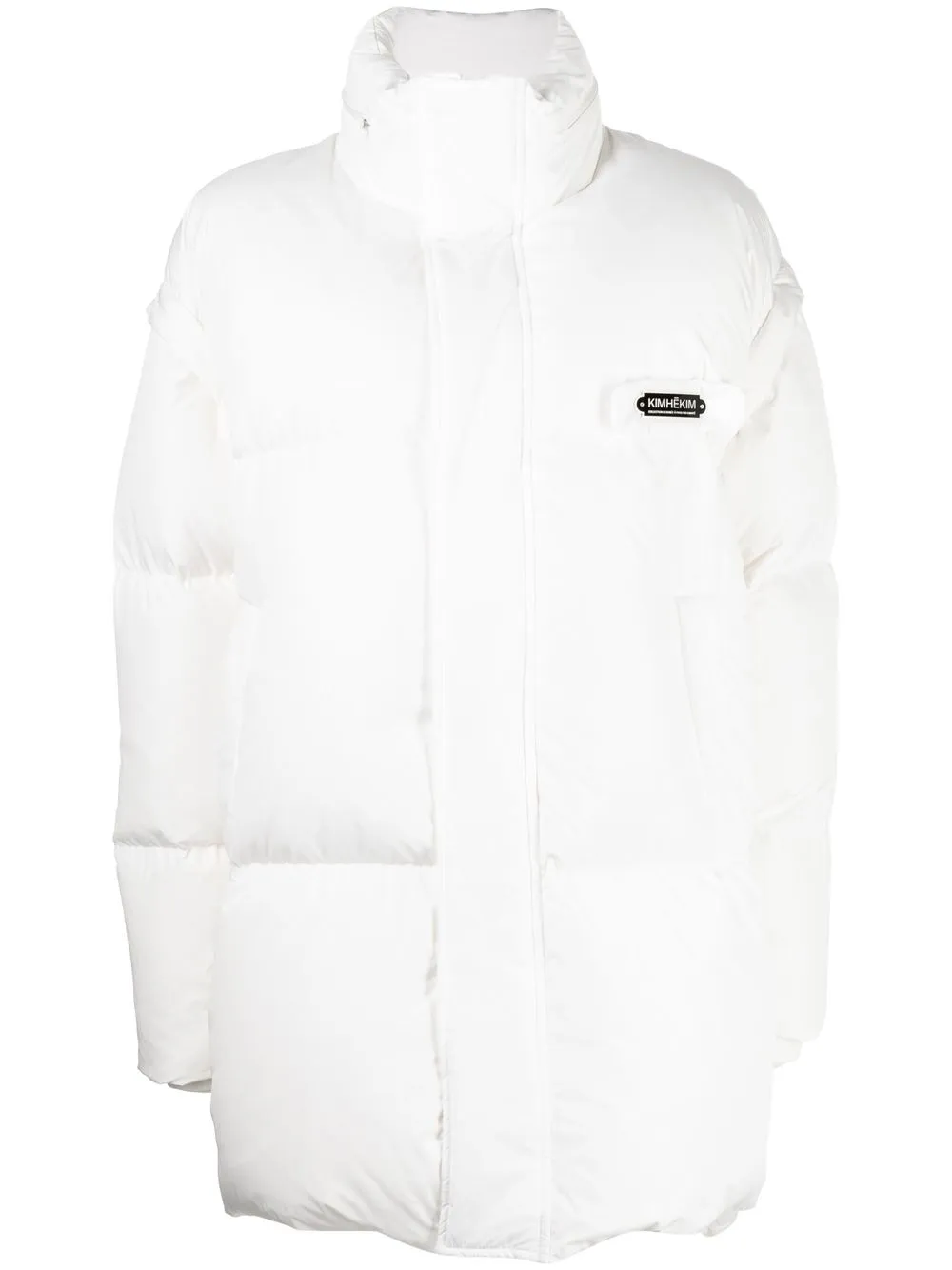 logo-plaque puffer jacket