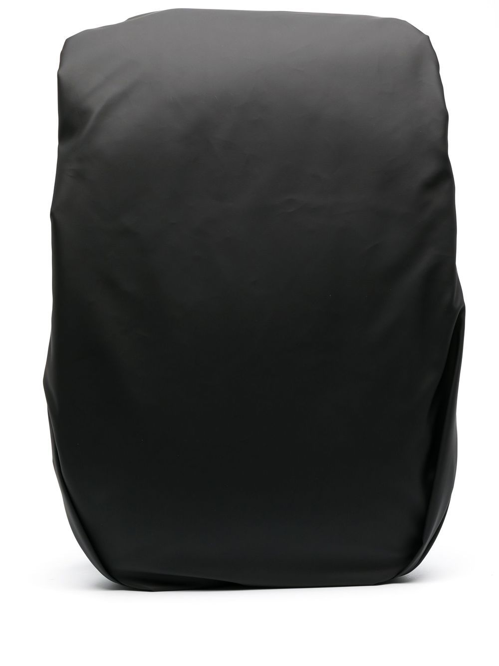 Côte And Ciel Zipped Asymmetric Backpack In Black