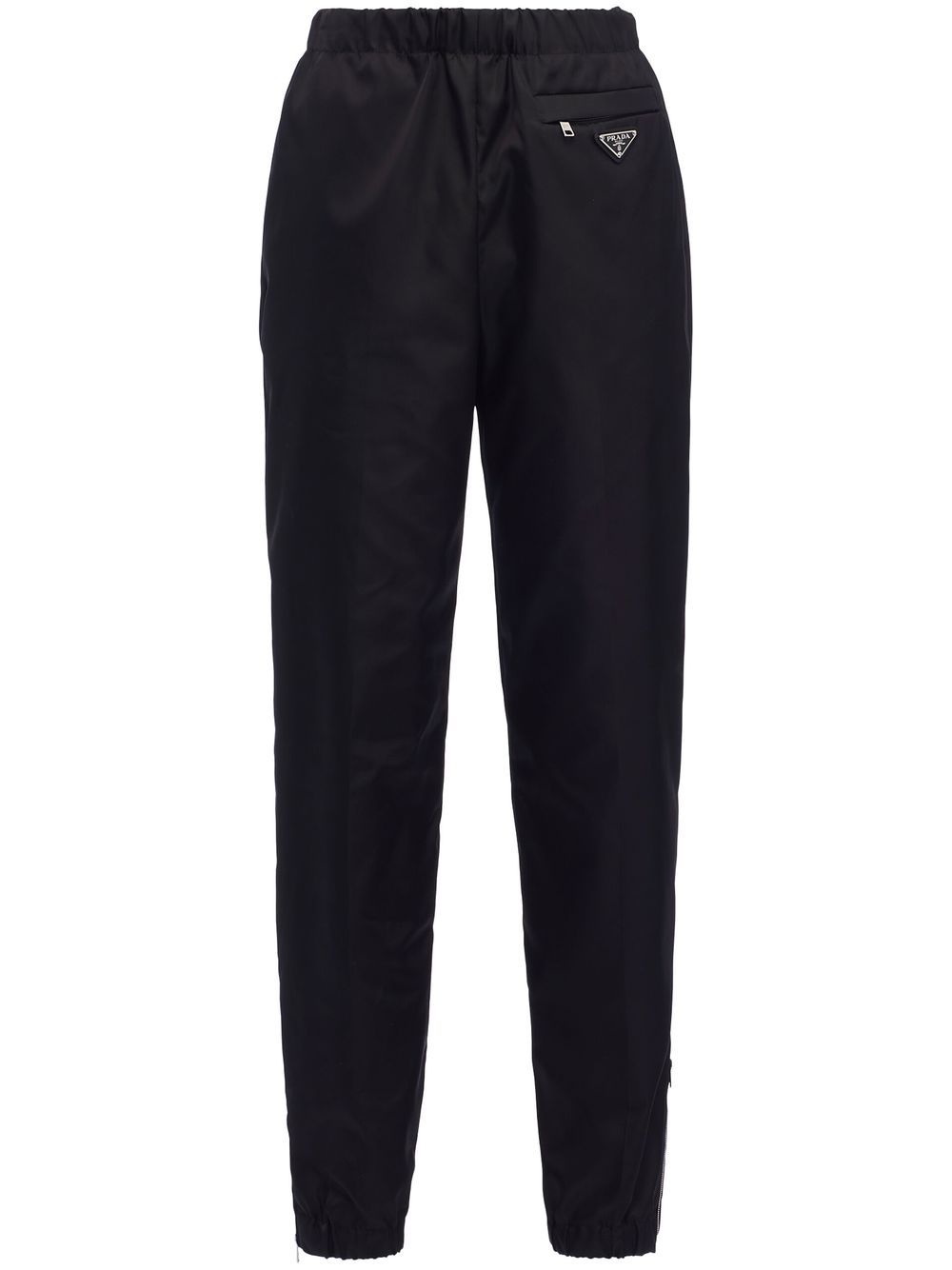 Prada Re-nylon Gabardine Trousers In Black