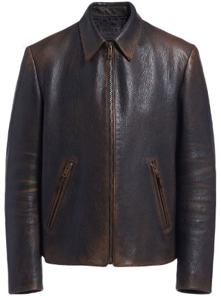 Prada Leather Blouson Jacket - Farfetch