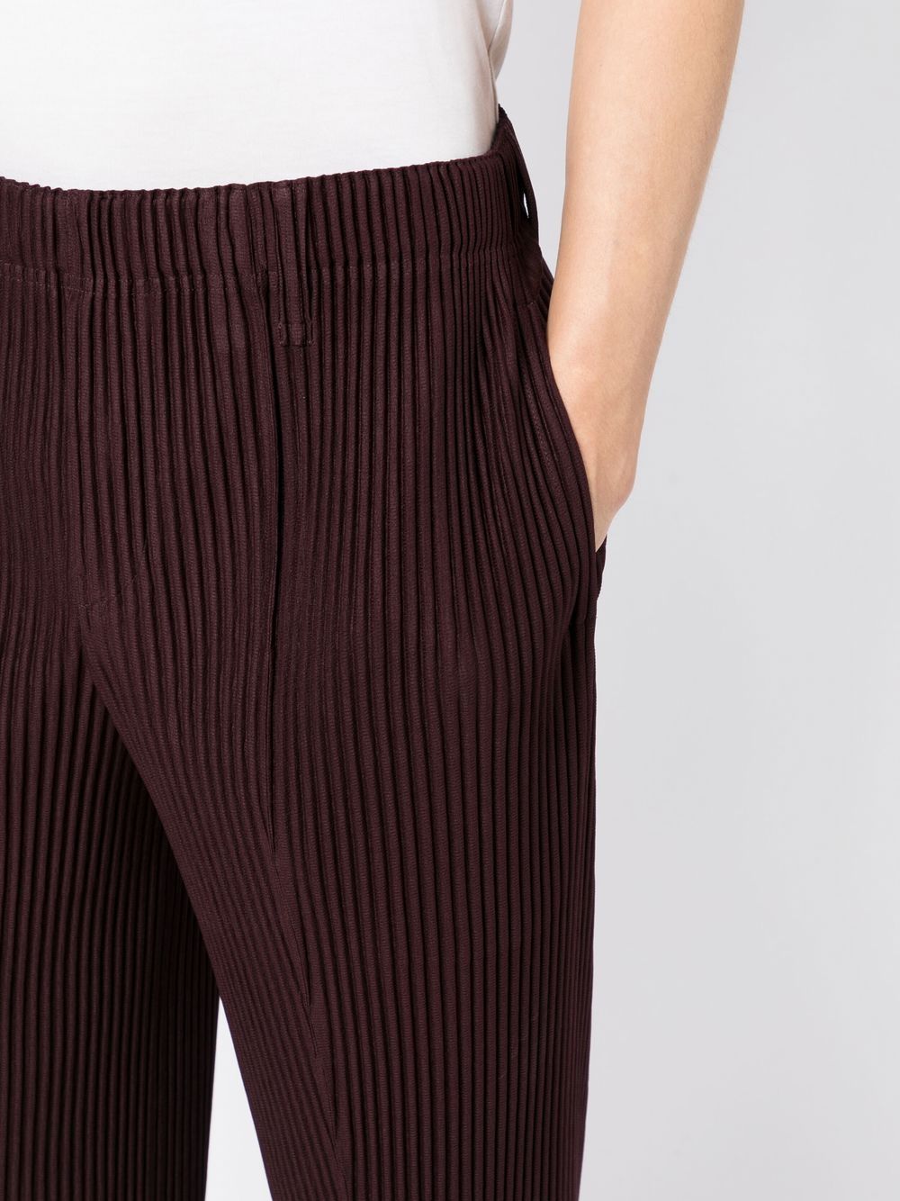 Homme Plissé Issey Miyake Pleated Tailored Trousers  Farfetch