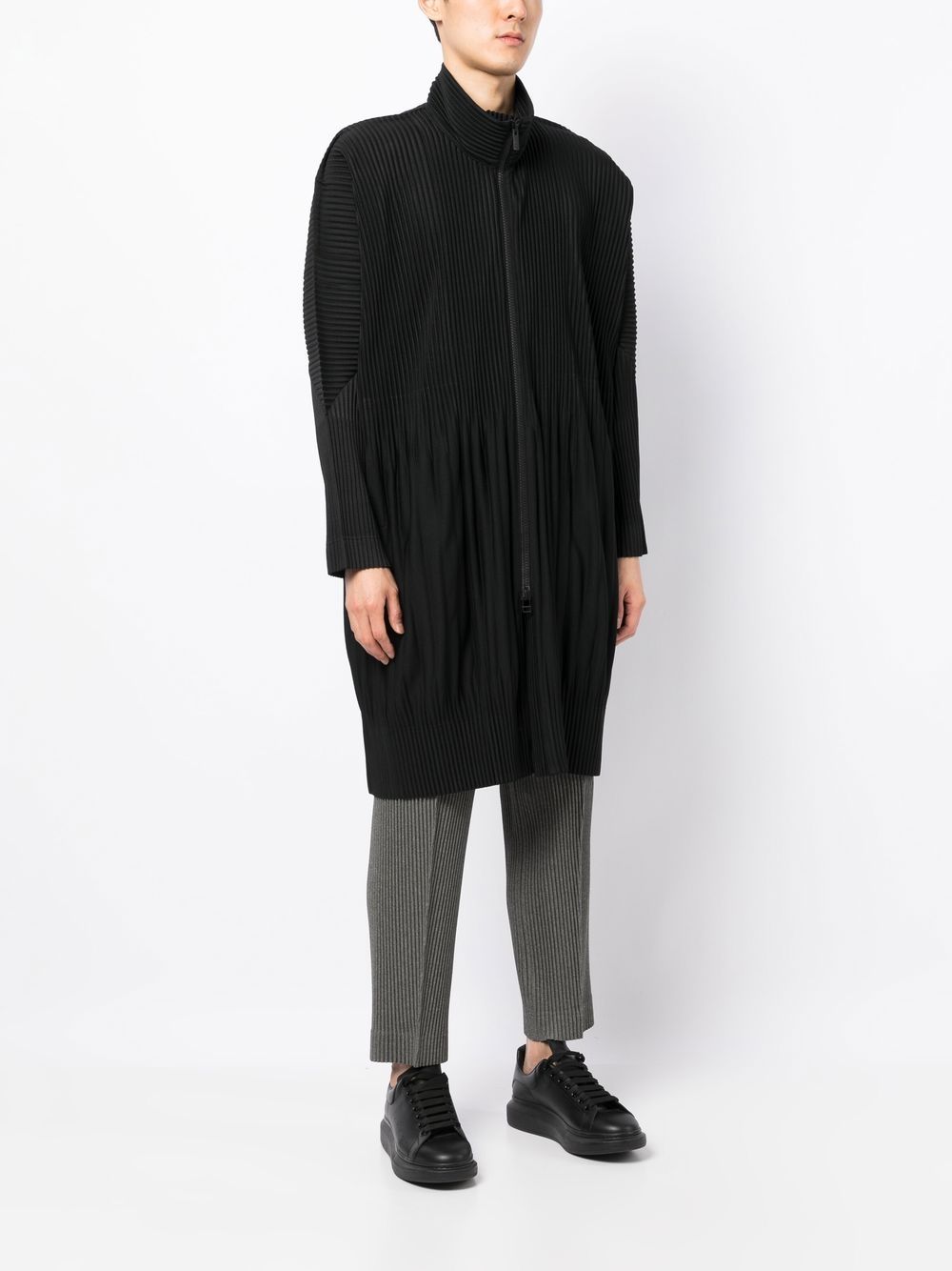 Homme Plissé Issey Miyake MC November Pleated Coat - Farfetch