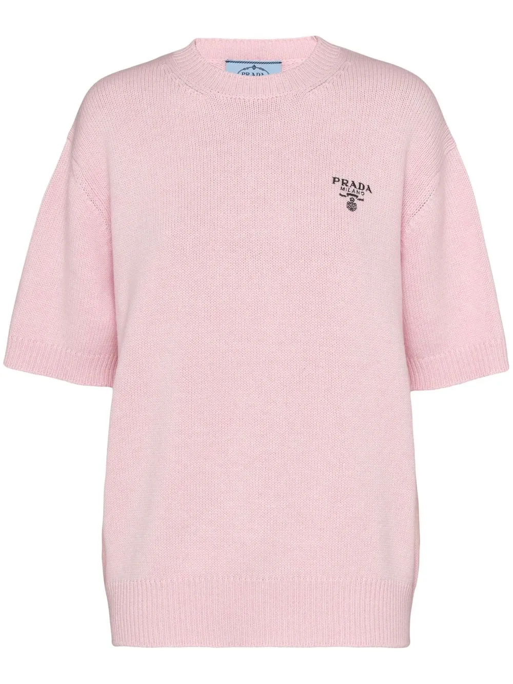 Prada Cashmere Crew-neck Jumper In Pink