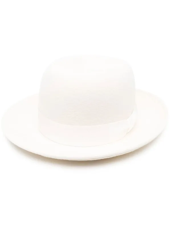 Yohji Yamamoto turn-up Brimmed Wool Hat - Farfetch