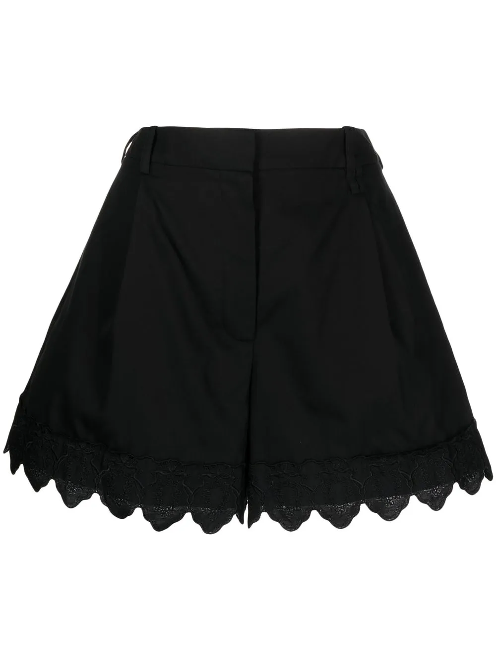 Simone Rocha scalloped-trim Cotton Shorts - Farfetch