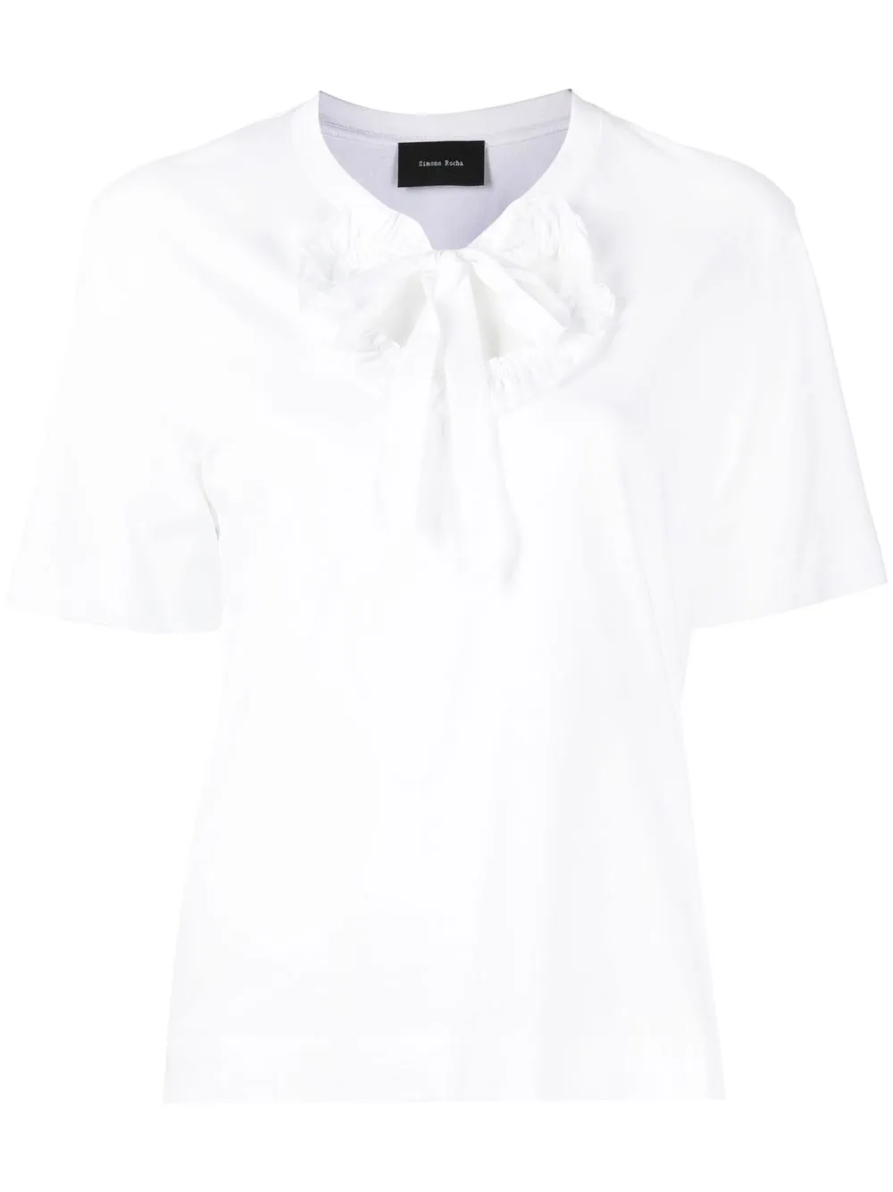 

Simone Rocha playera con aberturas - Blanco