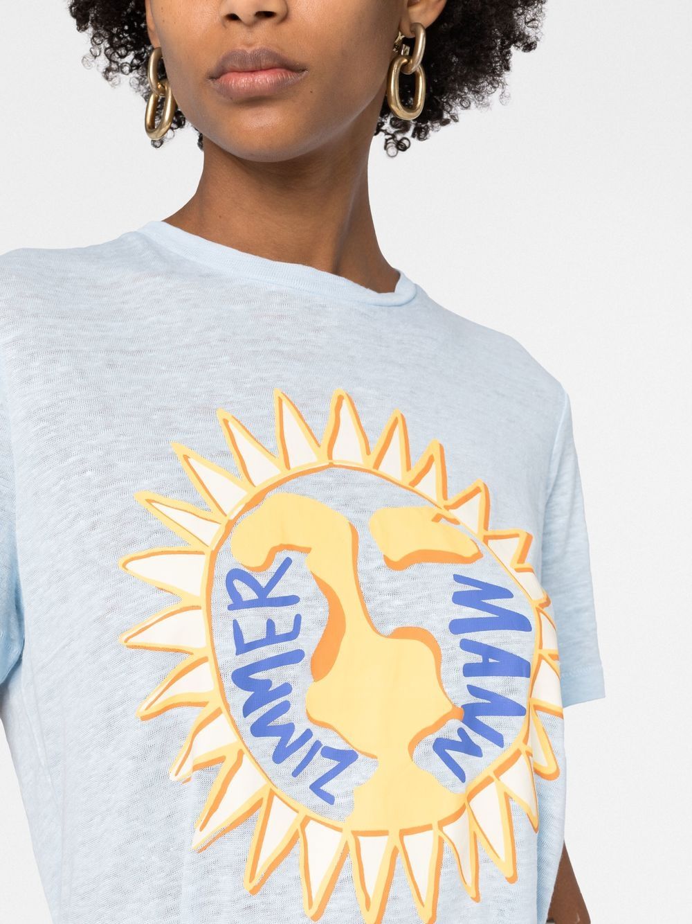 ZIMMERMANN Tiggy sun-print t-shirt - Farfetch