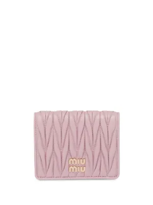 Miu Miu Women's Small Matelassé Nappa Leather Wallet