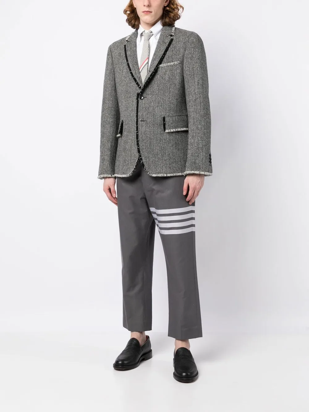 

Thom Browne chamarra con botones - Negro