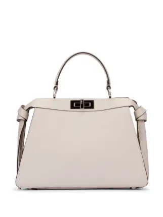 FENDI Peekaboo ISeeU ハンドバッグ M | ニュートラル | FARFETCH JP