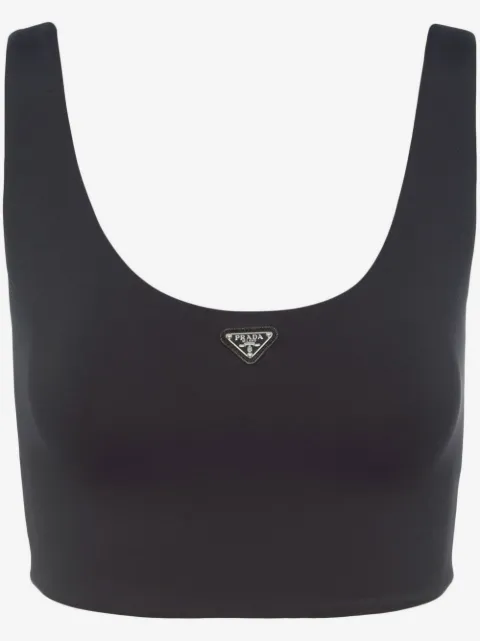Prada stretch jersey top