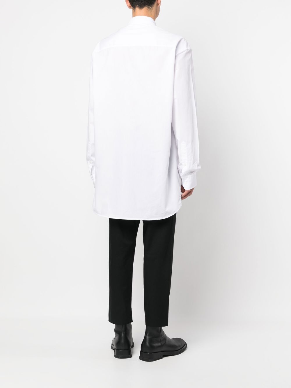 Shop Ann Demeulemeester Poplin Button-down Shirt In White