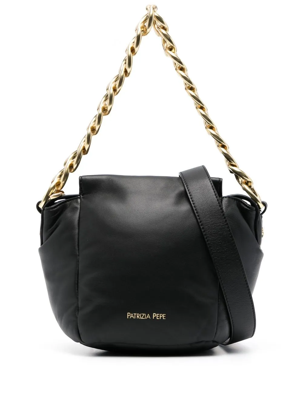 

Patrizia Pepe logo-plaque shoulder bag - Black