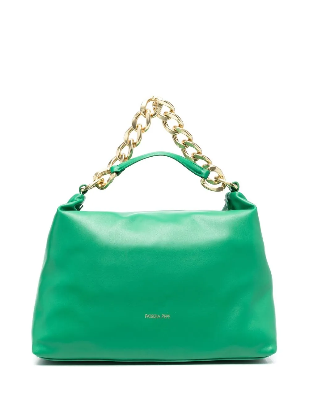 

Patrizia Pepe Drop leather shoulder bag - Green