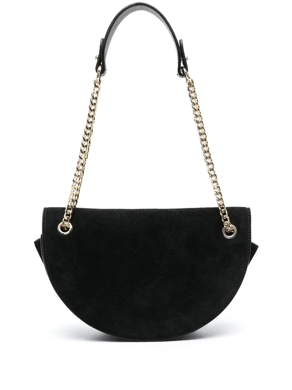 

Tila March logo-debossed leather shoulder bag - Black