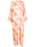 Bambah Gardenia printed kaftan-style dress - Orange