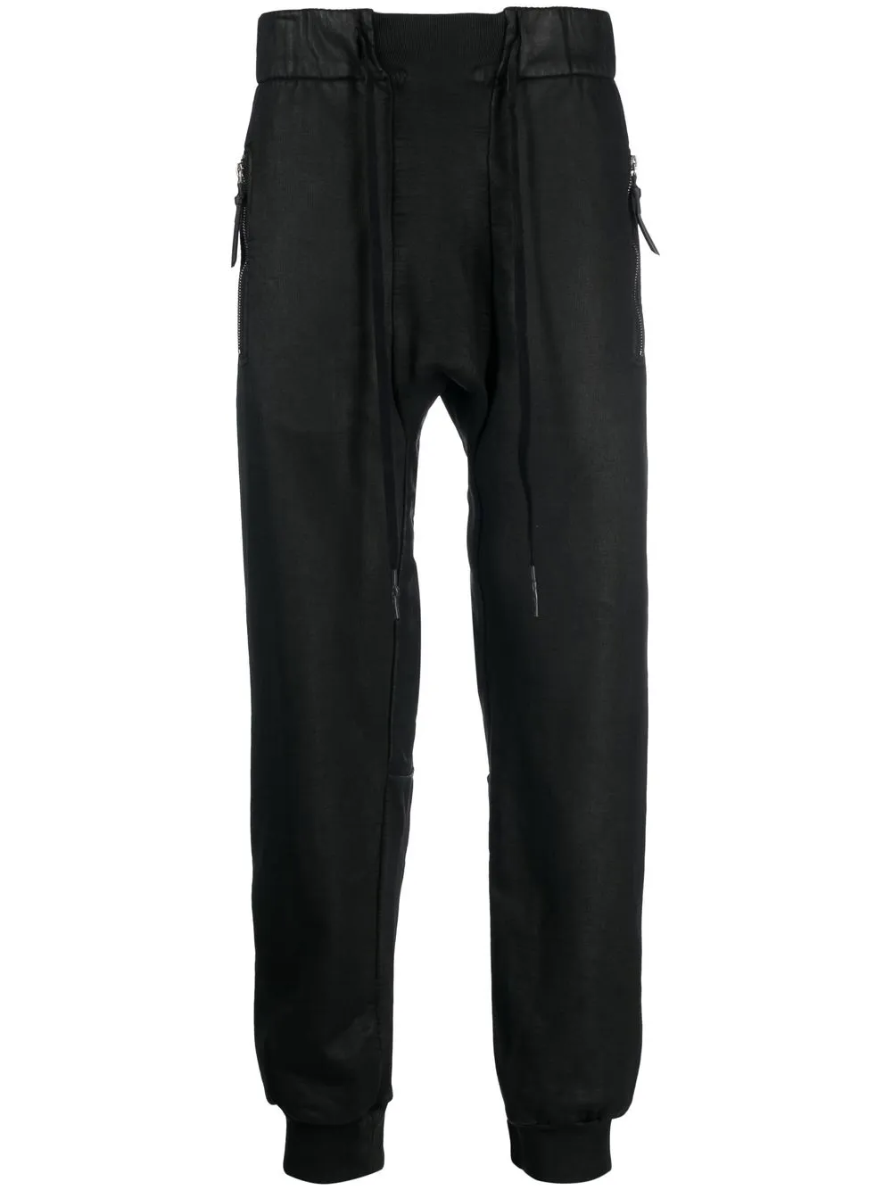 

11 By Boris Bidjan Saberi coated-finish track-pants - Black