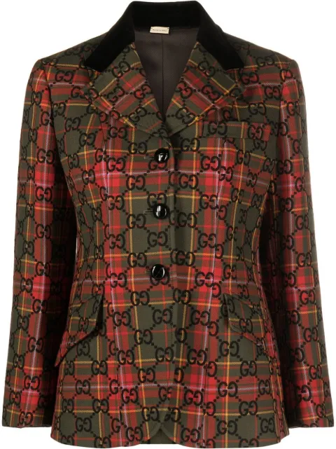 Gucci GG Supreme single-breasted blazer