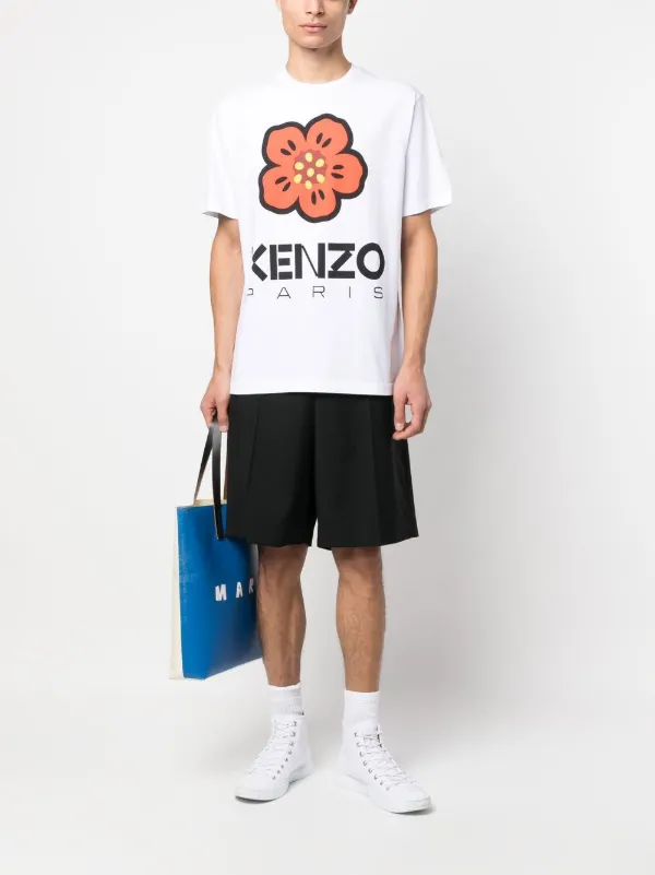 Tシャツ・カットソー Kenzo Boke Flower White Cotton Knit FD55PU3803LD-02 0400016935766_OFFWHITE?wid=600