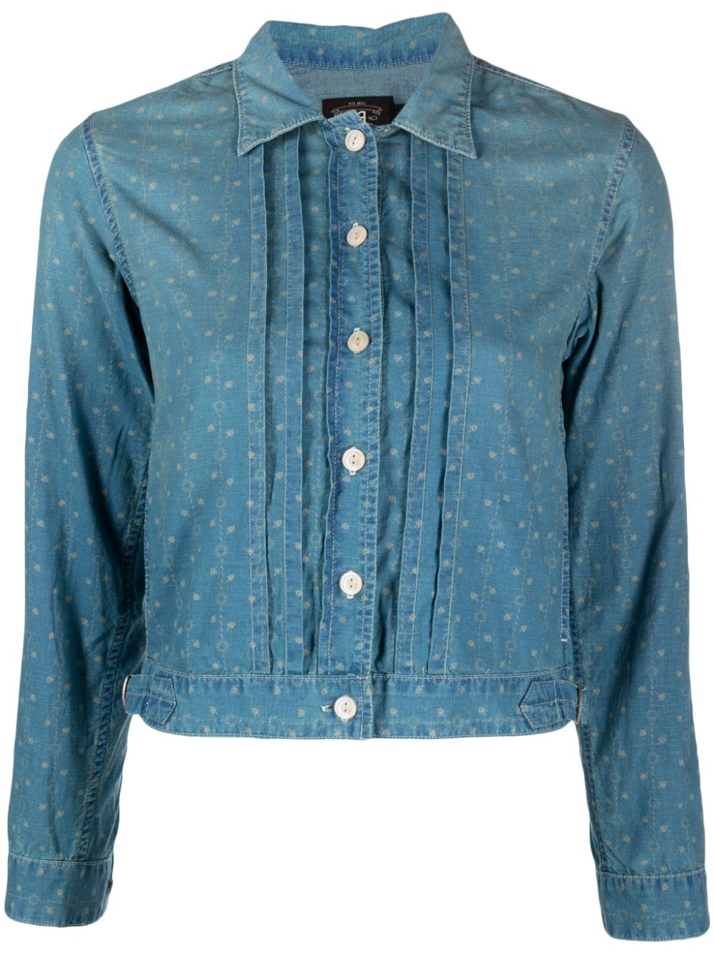 Ralph Lauren Rrl Mabel Floral-print Shirt In Blue