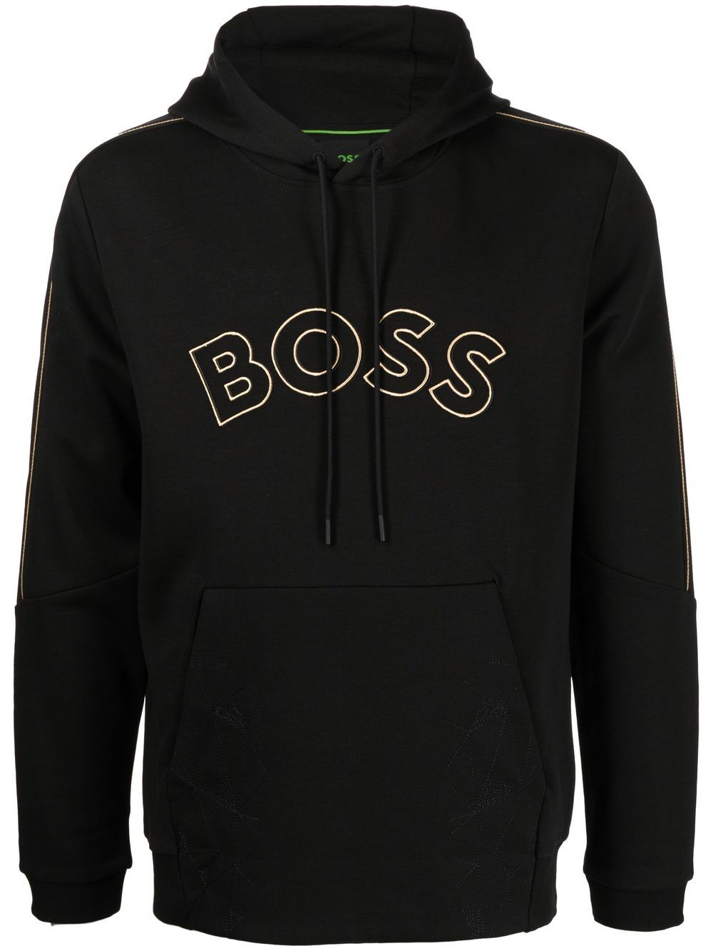 Shop Hugo Boss Logo-print Hoodie In Black