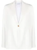 Fabiana Filippi hooded jersey blazer - White