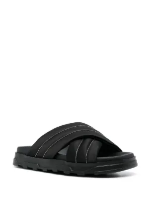 サンダル・ミュール FABIANA FILIPPI Braided leather Fussbett sandal FABIANA FILIPPI(ファビアナフィリッピ) サンダル・ミュール