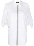 Fabiana Filippi ball-chain trim detail blouse - White