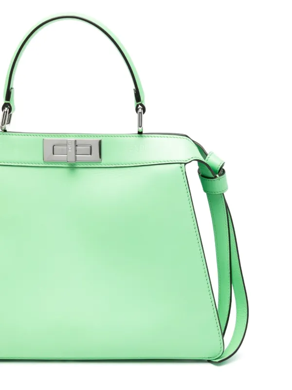 FENDI medium Peekaboo ISeeU tote bag women Calf Leather One Size Green