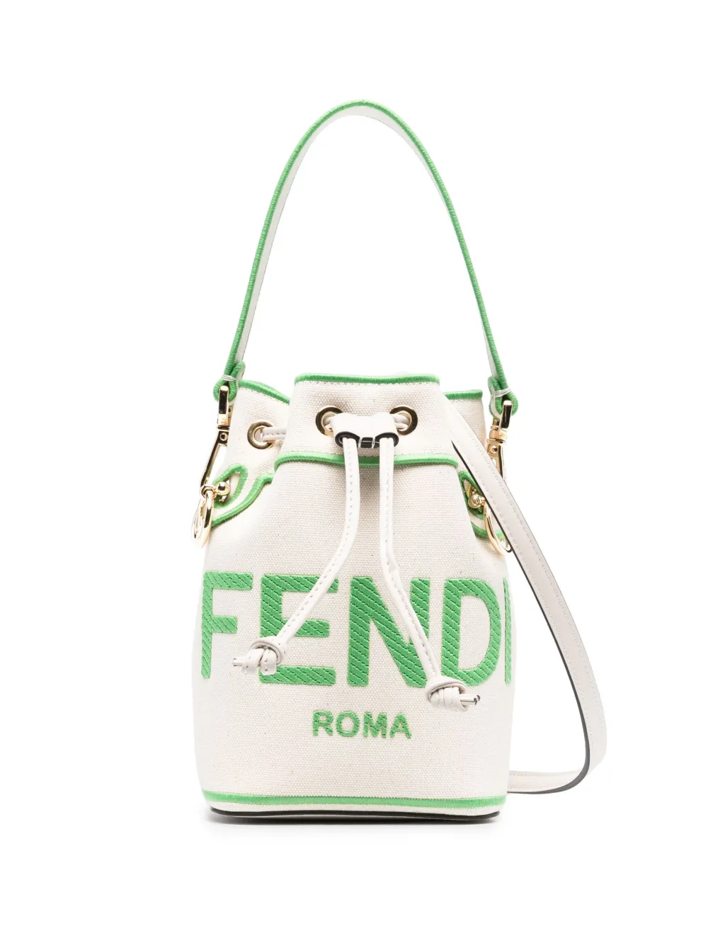 FENDI モン トレゾール バケットバッグ - ニュートラル FENDI モン トレゾール バケットバッグ - ニュートラル